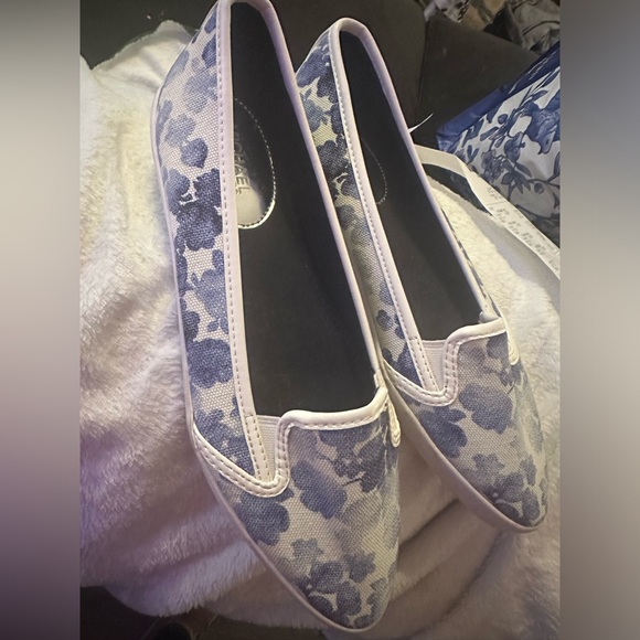 Michael kors blue and white canvas flats size 9 - Picture 4 of 4